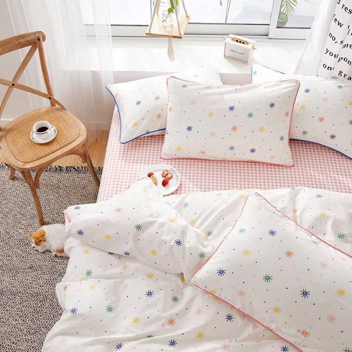 91家纺网 家纺一手货源 找家纺 （总）一米阳光 2020新款炫彩系列四件套