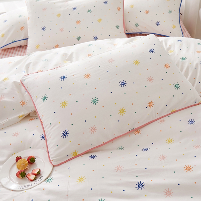 91家纺网 家纺一手货源 找家纺 一米阳光 2020新款炫彩系列四件套 炫彩-粉