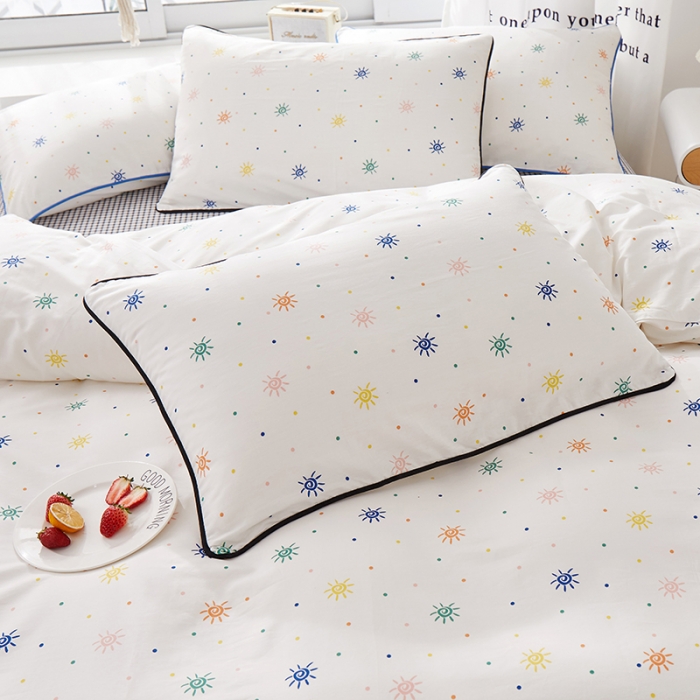 91家纺网 家纺一手货源 找家纺 一米阳光 2020新款炫彩系列四件套 炫彩-黑