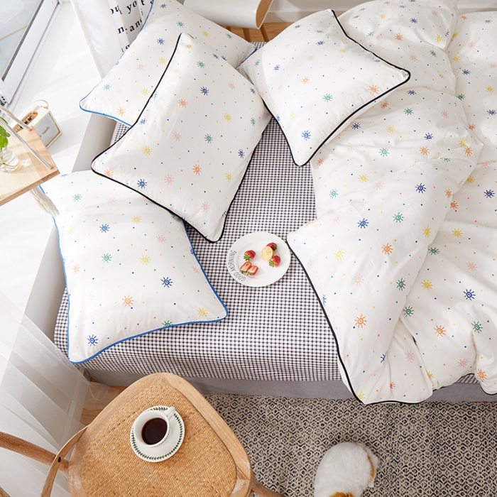 91家纺网 家纺一手货源 找家纺 一米阳光 2020新款炫彩系列四件套 炫彩-黑