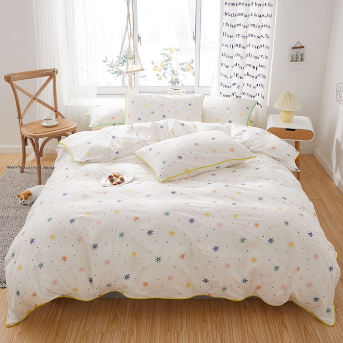 91家纺网 家纺一手货源 找家纺 一米阳光 2020新款炫彩系列四件套 炫彩-黄