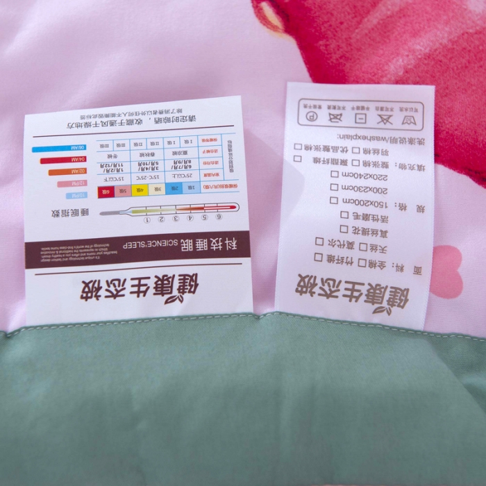 91家纺网 家纺一手货源 找家纺 一米阳光 2020新款大版水洗夏被 草莓