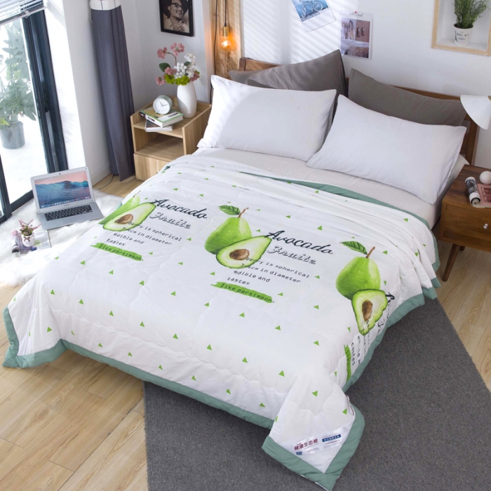 91家纺网 家纺一手货源 找家纺 一米阳光 2020新款大版水洗夏被 翠梨