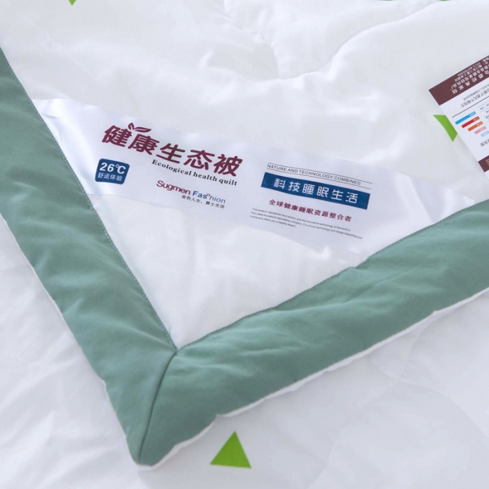 91家纺网 家纺一手货源 找家纺 一米阳光 2020新款大版水洗夏被 翠梨