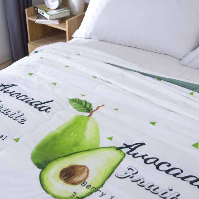 91家纺网 家纺一手货源 找家纺 一米阳光 2020新款大版水洗夏被 翠梨