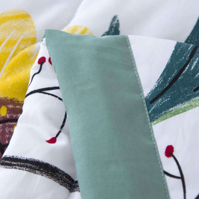 91家纺网 家纺一手货源 找家纺 一米阳光 2020新款大版水洗夏被 枫叶情