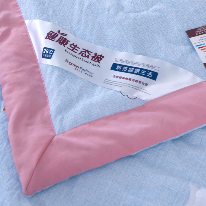 91家纺网 家纺一手货源 找家纺 一米阳光 2020新款大版水洗夏被 兔子