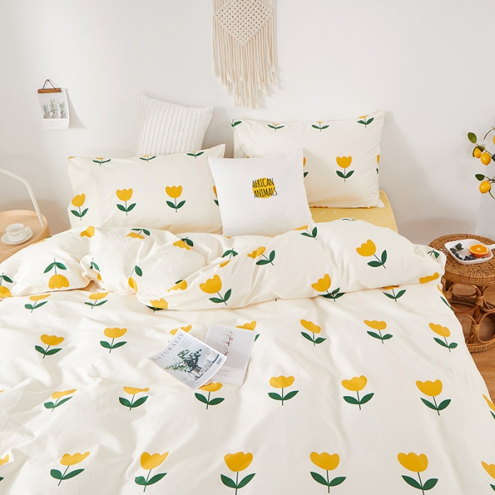 91家纺网 家纺一手货源 找家纺 一米阳光 2024新款13070全棉四件套 小优优