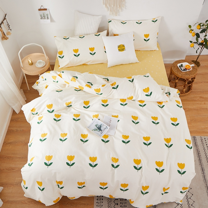 91家纺网 家纺一手货源 找家纺 一米阳光 2024新款13070全棉四件套 小优优