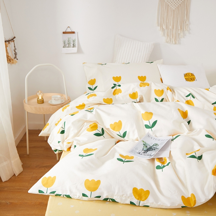 91家纺网 家纺一手货源 找家纺 一米阳光 2024新款13070全棉四件套 小优优