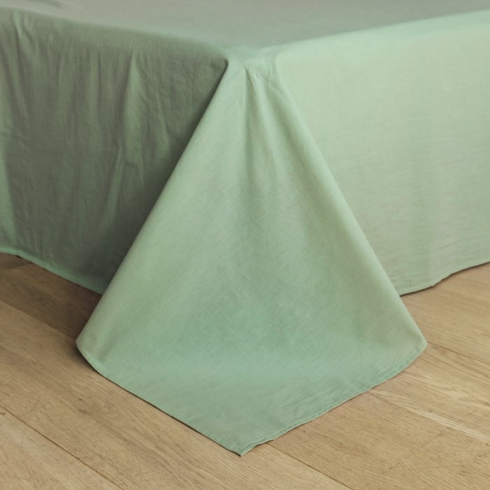 91家纺网 家纺一手货源 找家纺 棉眠2020夏季新款32支色织水洗棉四件套 大绿格