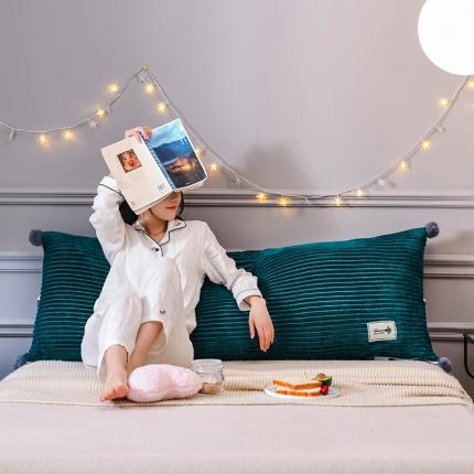 一兰家纺 2020新款魔法绒大靠背 墨蓝