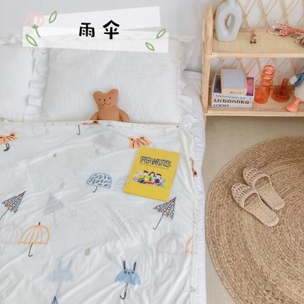 91家纺网 家纺一手货源 找家纺 星期八 2020新款ins卡通针织凉感毯 雨伞