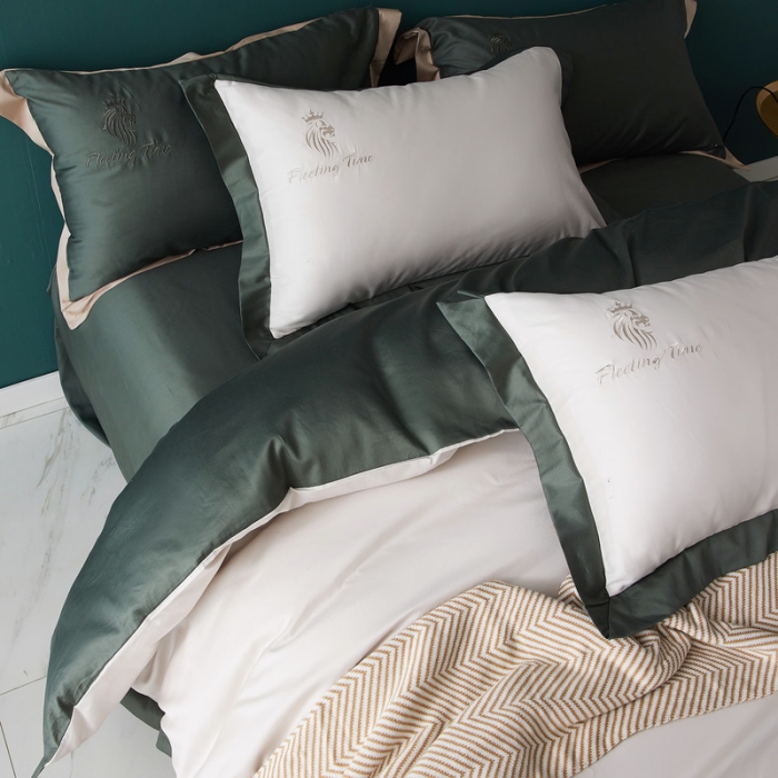 91家纺网 家纺一手货源 找家纺 优悦 2020新款水洗冰丝四件套罗曼系列 棚拍图-钻石白