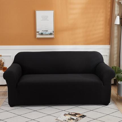 神仙梦 2020新款双人纯色全包沙发套 黑色