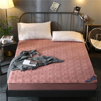 91家纺网 家纺一手货源 找家纺 润淳 2025新款全棉床笠 豆沙