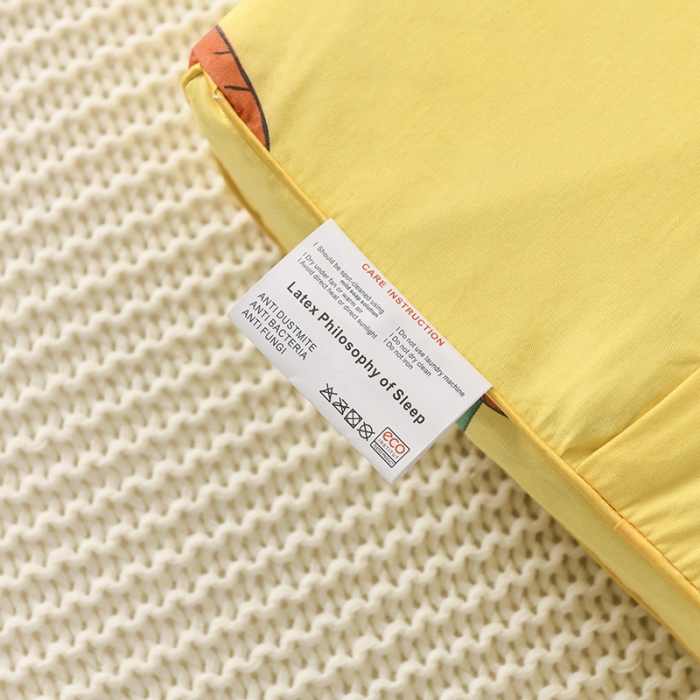 91家纺网 家纺一手货源 找家纺 萌番宝 2020新款纯棉立体学生天然乳胶枕50*30cm 萝卜