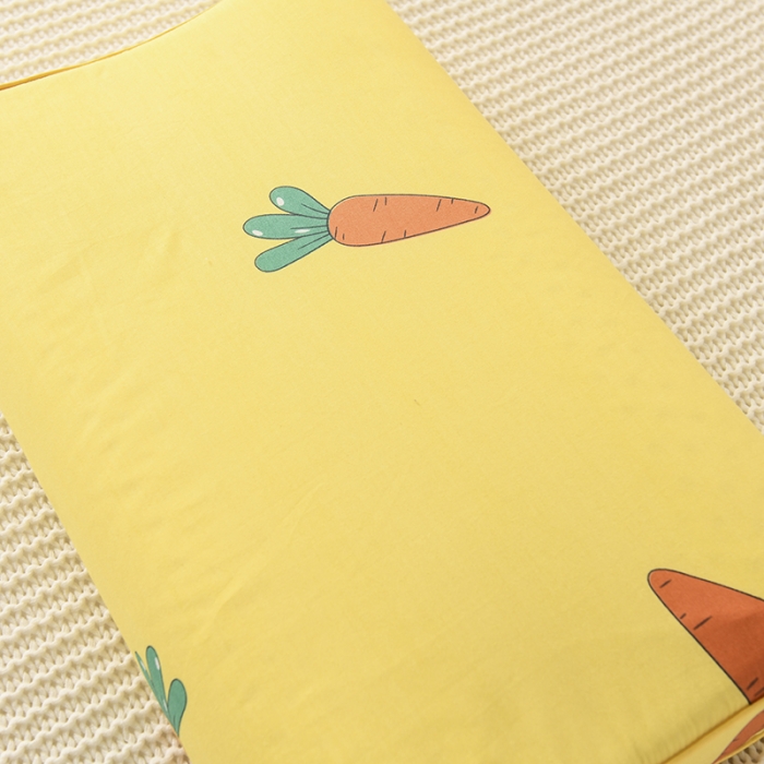 91家纺网 家纺一手货源 找家纺 萌番宝 2020新款纯棉立体学生天然乳胶枕50*30cm 萝卜