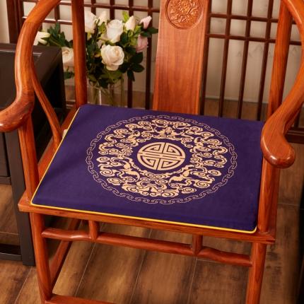 91家纺网 家纺一手货源 找家纺 ( 总）北辰 2020新款绒布印花新中式坐垫红木沙发垫