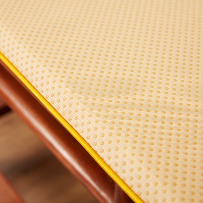 91家纺网 家纺一手货源 找家纺 北辰 2020新款绒布印花新中式坐垫红木沙发垫 绒布-吉祥黄