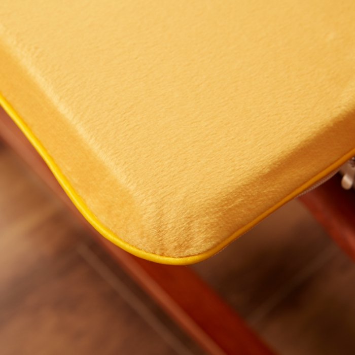 91家纺网 家纺一手货源 找家纺 北辰 2020新款绒布印花新中式坐垫红木沙发垫 绒布-吉祥黄