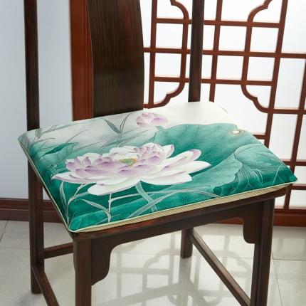 91家纺网 家纺一手货源 找家纺 （总）北辰 2020新款麻布印花新中式坐垫红木沙发垫