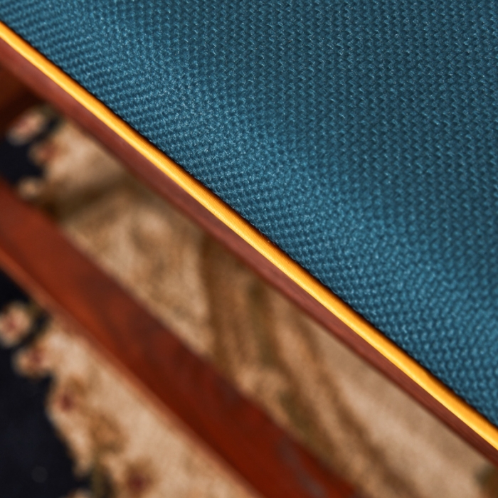 91家纺网 家纺一手货源 找家纺 北辰 2020新款麻布印花新中式坐垫红木沙发垫 富贵-兰