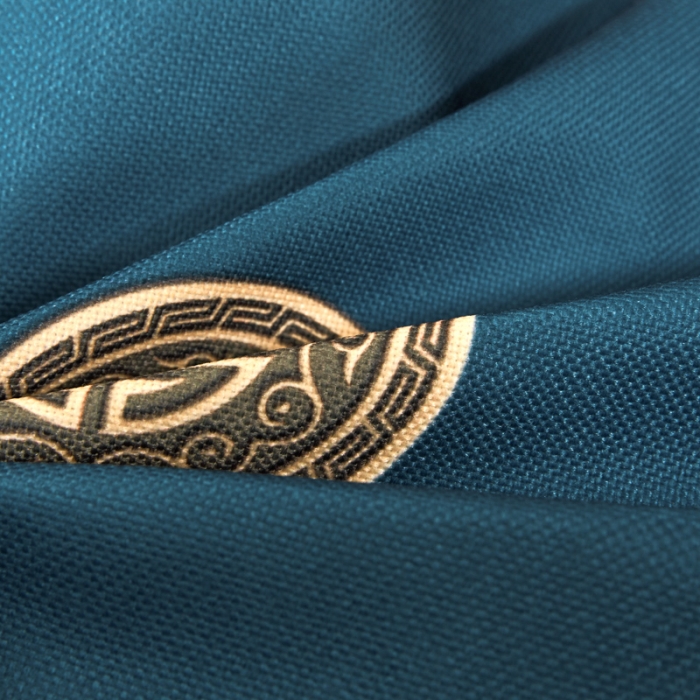 91家纺网 家纺一手货源 找家纺 北辰 2020新款麻布印花新中式坐垫红木沙发垫 富贵-兰