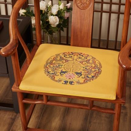 91家纺网 家纺一手货源 找家纺 （总）北辰 2020新款麻布印花新中式坐垫红木沙发垫