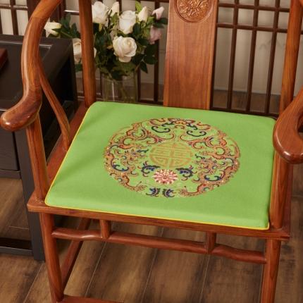 91家纺网 家纺一手货源 找家纺 （总）北辰 2020新款麻布印花新中式坐垫红木沙发垫