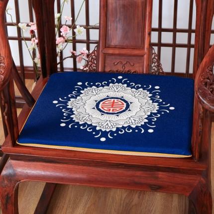 91家纺网 家纺一手货源 找家纺 （总）北辰 2020新款麻布印花新中式坐垫红木沙发垫