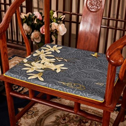 91家纺网 家纺一手货源 找家纺 （总）北辰 2020新款麻布印花新中式坐垫红木沙发垫