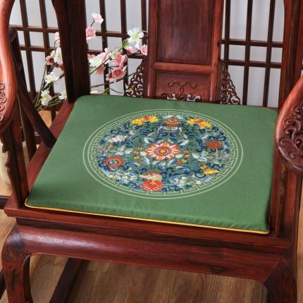 91家纺网 家纺一手货源 找家纺 （总）北辰 2020新款麻布印花新中式坐垫红木沙发垫