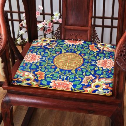 91家纺网 家纺一手货源 找家纺 （总）北辰 2020新款麻布印花新中式坐垫红木沙发垫