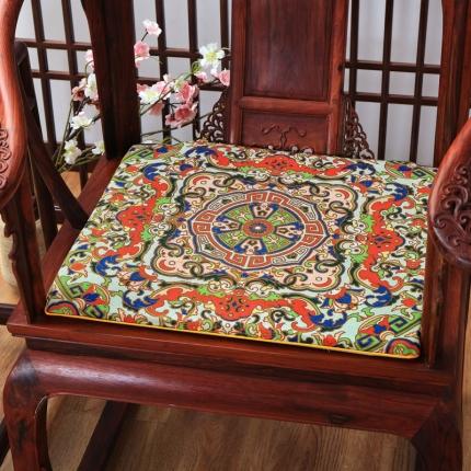 91家纺网 家纺一手货源 找家纺 （总）北辰 2020新款麻布印花新中式坐垫红木沙发垫