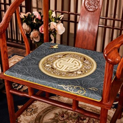 91家纺网 家纺一手货源 找家纺 （总）北辰 2020新款麻布印花新中式坐垫红木沙发垫