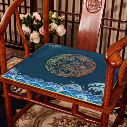 91家纺网 家纺一手货源 找家纺 （总）北辰 2020新款麻布印花新中式坐垫红木沙发垫