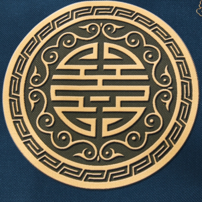 91家纺网 家纺一手货源 找家纺 北辰 2020新款麻布印花新中式坐垫红木沙发垫 福临门