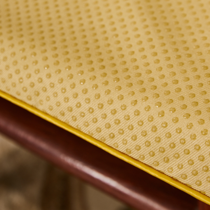 91家纺网 家纺一手货源 找家纺 北辰 2020新款麻布印花新中式坐垫红木沙发垫 福临门