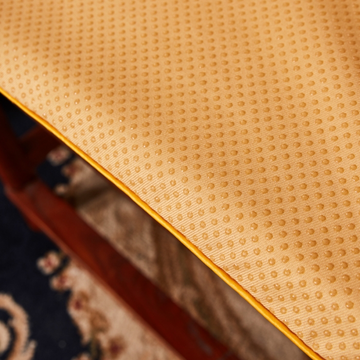 91家纺网 家纺一手货源 找家纺 北辰 2020新款麻布印花新中式坐垫红木沙发垫 潜龙