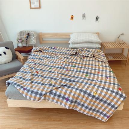 91家纺网 家纺一手货源 找家纺 （总）眠屿 2020新款蕾丝花边全棉印花夏被