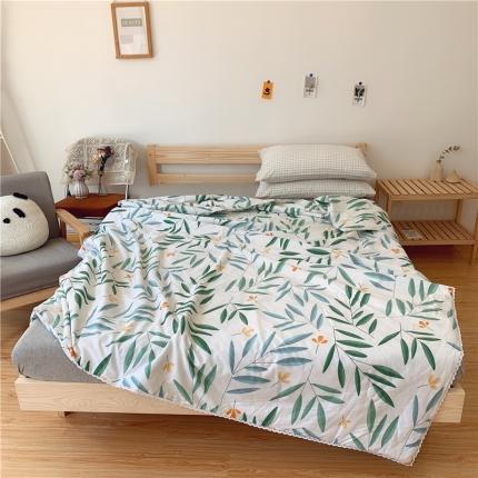 91家纺网 家纺一手货源 找家纺 （总）眠屿 2020新款蕾丝花边全棉印花夏被