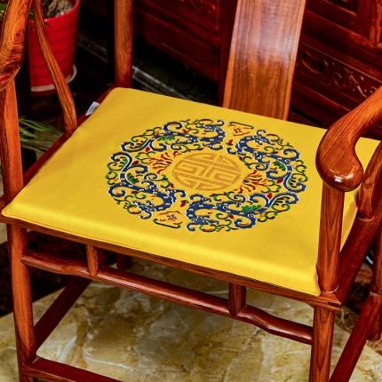 91家纺网 家纺一手货源 找家纺 （总）北辰 2020新款高精密绣花新中式坐垫红木沙发垫