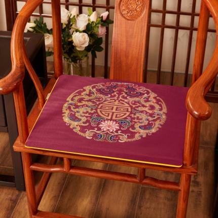 91家纺网 家纺一手货源 找家纺 （总）北辰 2020新款绒布印花新中式坐垫红木沙发垫系列