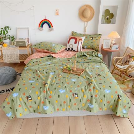 眠屿 2020新款全棉夏被四件套 北欧庄园