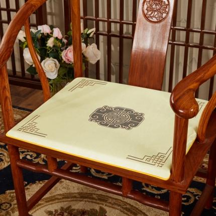 91家纺网 家纺一手货源 找家纺 （总）北辰 2020新款冰丝印花新中式坐垫红木沙发垫