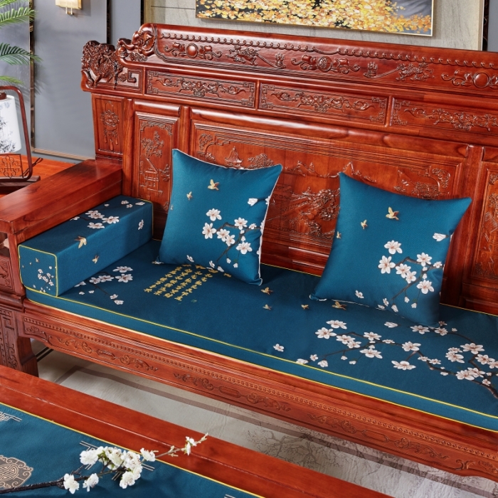 91家纺网 家纺一手货源 找家纺 北辰 2020新款中式沙发垫（3） 家和富贵