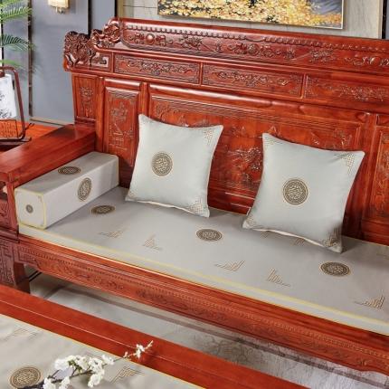 91家纺网 家纺一手货源 找家纺 北辰 2020新款中式沙发垫（1） 富贵灰