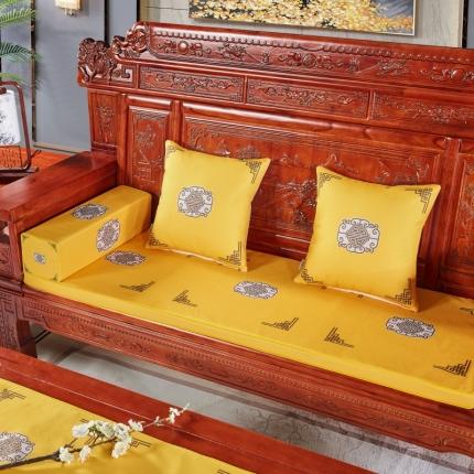 北辰 2020新款中式沙发垫（1） 福禄黄