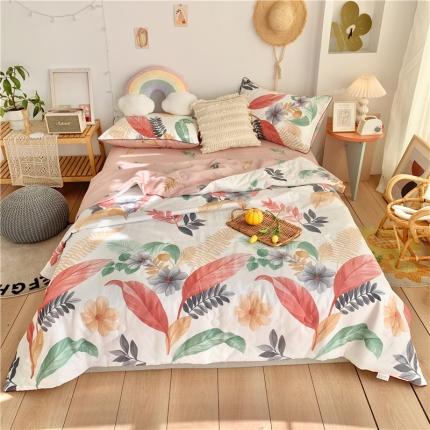 91家纺网 家纺一手货源 找家纺 眠屿 2020新款全棉夏被四件套 绿野仙踪